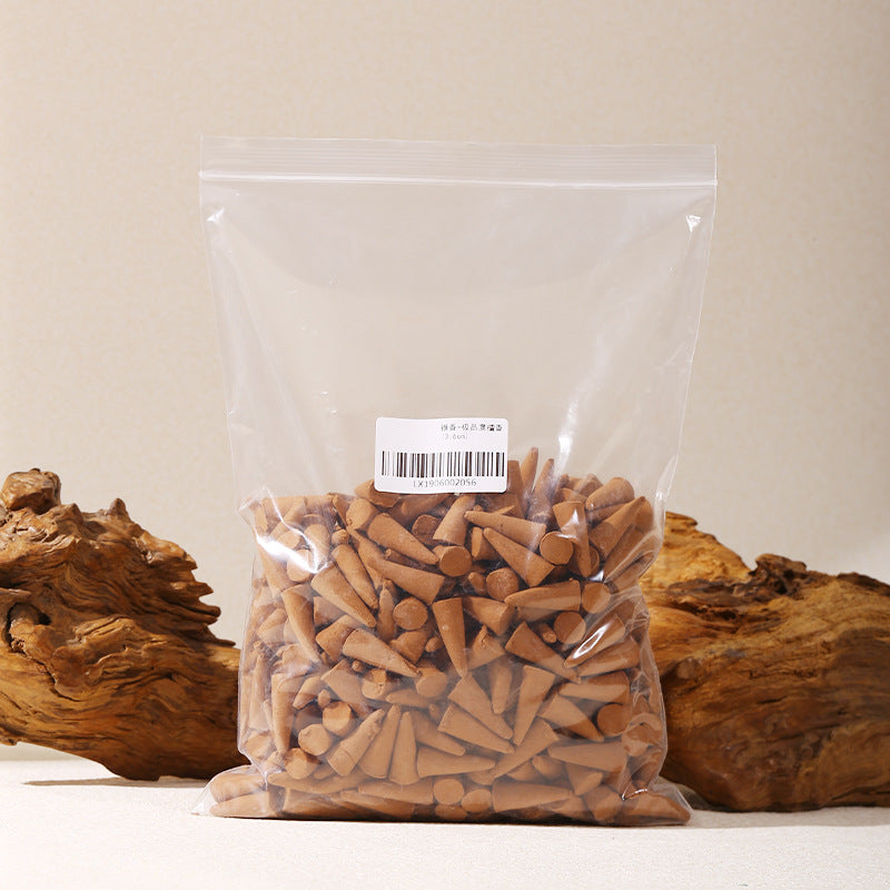 One resealable bag of traditional incense cones; 500 g per purchase