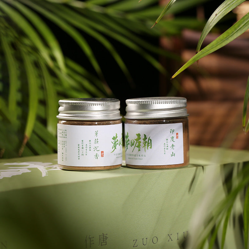 Two incense powder jars included only with the with-powders gift set
